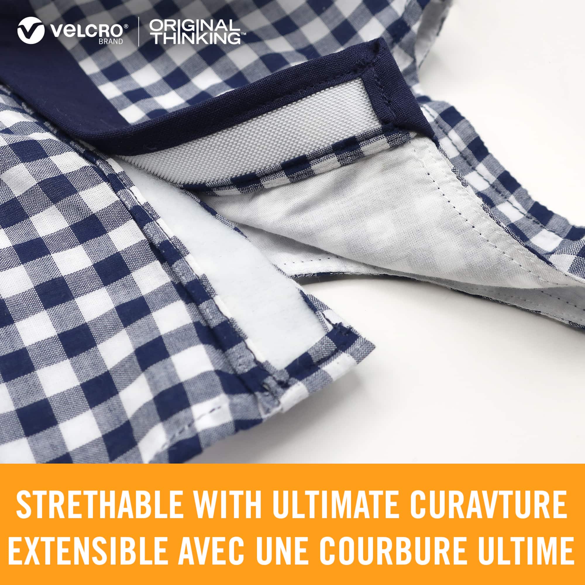 VELCRO® Brand Sleek & Thin™ White Sew On Fastener Roll